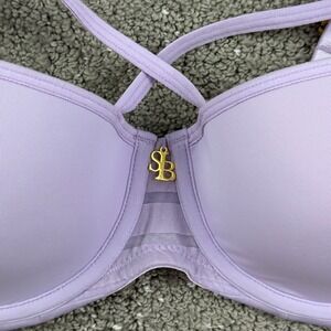 SAPPH Rosie Womens Bra 75B 34B NWT Lilac Padded Strappy Underwire European